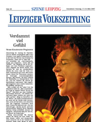 Bild Leipziger Volkszeitung - Ines Agnes Krautwurst Interview 31.08.2007